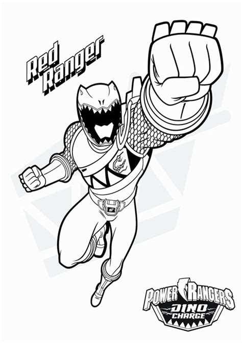 Printable Coloring Pages Power Rangers